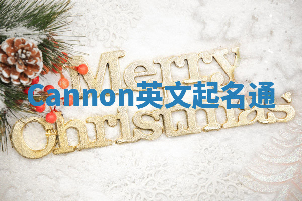 Cannon英文起名通 Cannon英文起名通