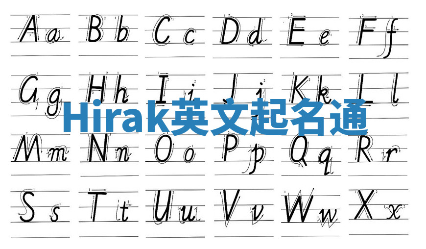 Hirak英文起名通 Hirak英文起名通