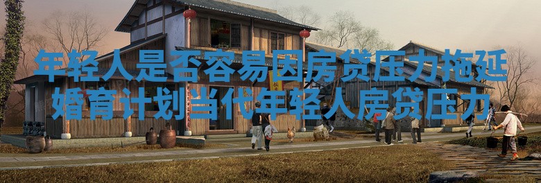 年轻人是否容易因房贷压力拖延婚育计划_当代年轻人房贷压力