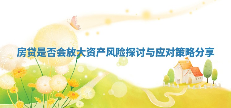 房贷是否会放大资产风险探讨与应对策略分享